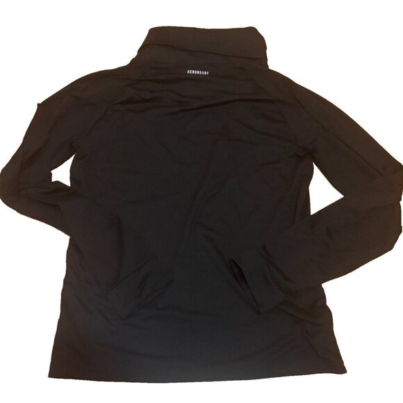 Women's Adidas Aeroready GS8594 Sweat Black/Gold Pullover - Small - Picture 6 of 8